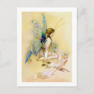 Fairy Princess Is Dressed By Pixies Postcard