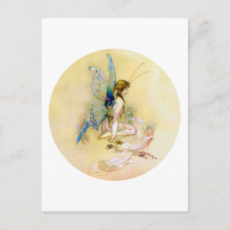 Fairy Princess Is Dressed By Pixies Postcard