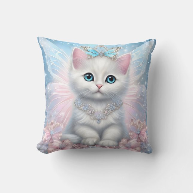 Fairy Princess Kitten Cushion (Front)