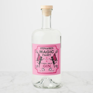 Fairy Princess Magic Gin Liquor Bottle Label