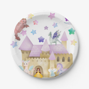 Fairy Princess Magical Castle Paper Plate