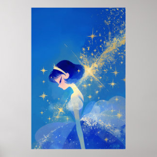 Fairy Princess Minimal Style Print 