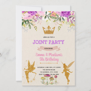 Fairy princess party invitation
