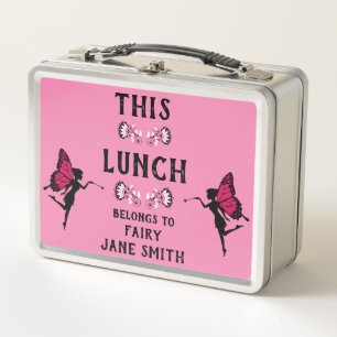 Fairy Princess Pattern Print Metal Lunch Box