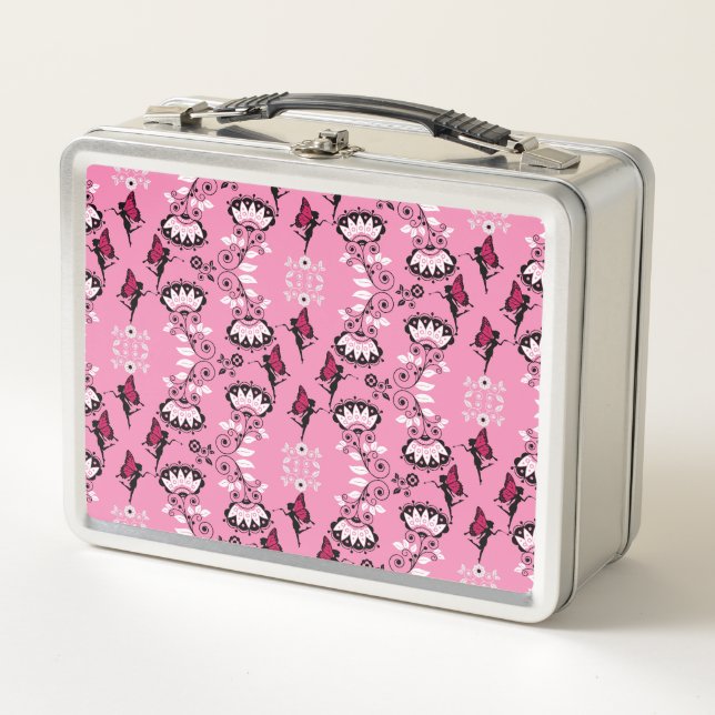 Fairy Princess Pattern Print Metal Lunch Box (Front)