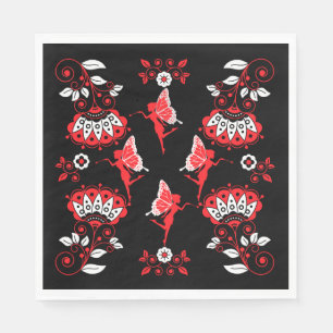 Fairy Princess Pattern Print Napkin
