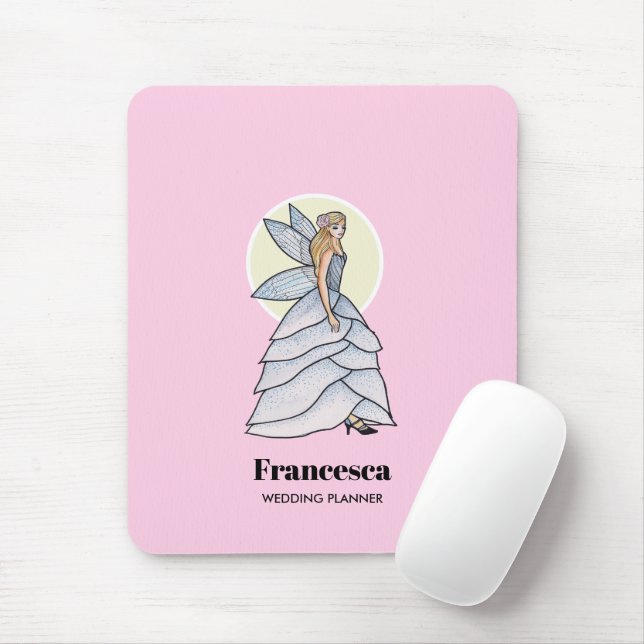 Fairy Princess Petals Dress Fashion Illustration Mouse Pad (With Mouse)