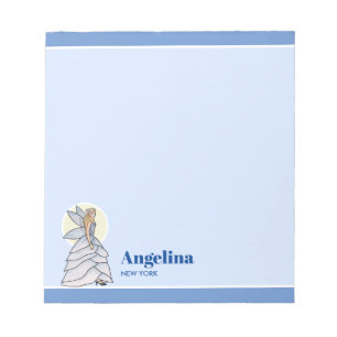 Fairy Princess Petals Dress Fashion Illustration Notepad