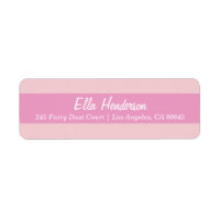 Fairy Princess Stripes Return Address Labels