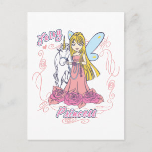 Fairy Princess Toddler Baby Postcard