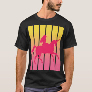 Fairy Princess Unicorn Retro Sunset SilhouetteT-Sh T-Shirt