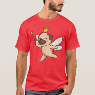 Fairy Pug Dog Mystical Pet Pug Fairy Lover  T-Shirt