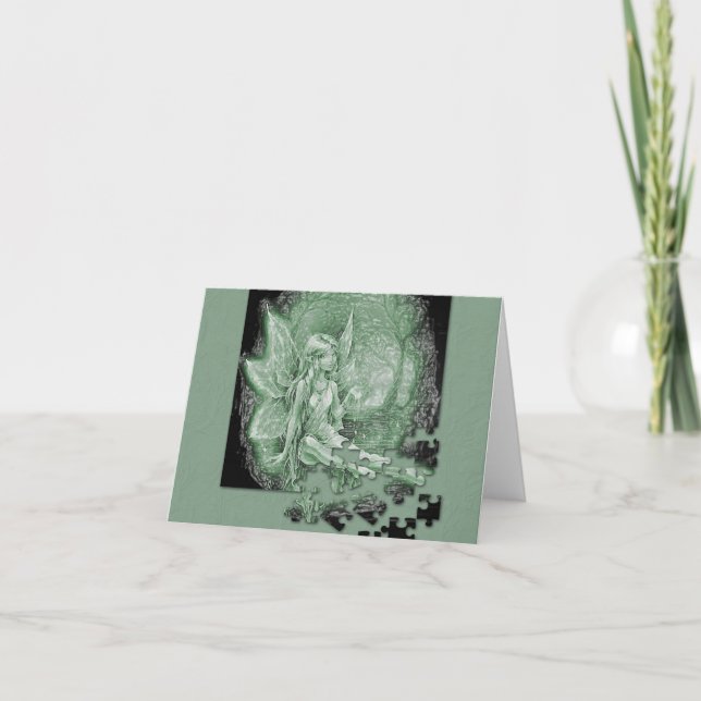 Fairy Puzzle Note Card (Front)
