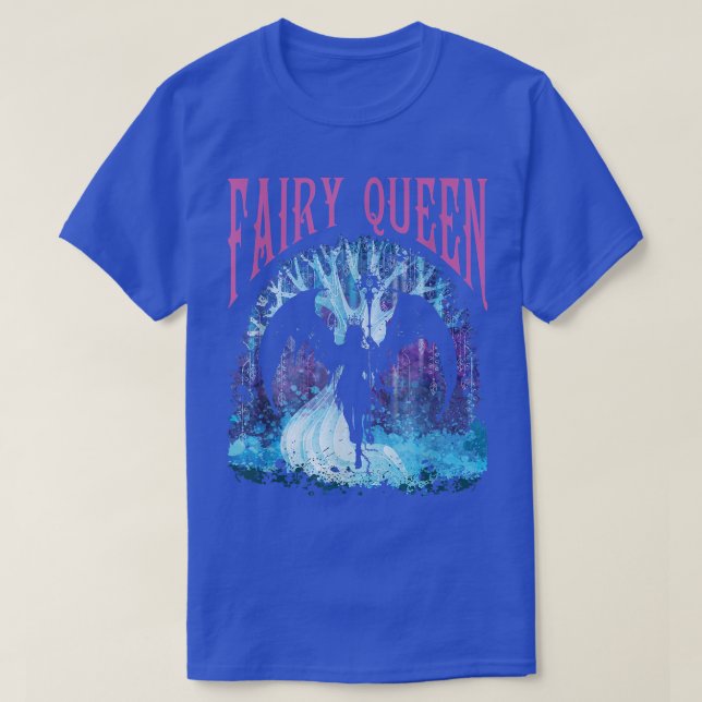 Fairy Queen Grunge Esthetic Dark Fairycore Goth W T-Shirt (Design Front)