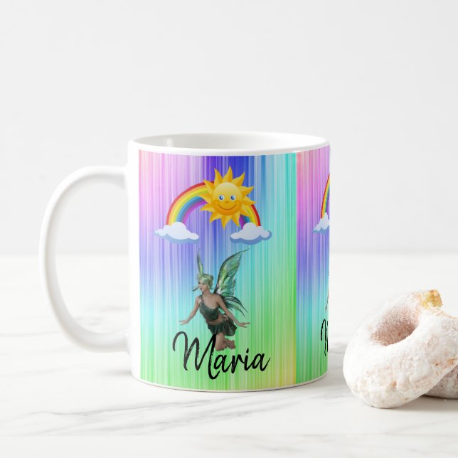 Fairy Rainbow Mug (With Donut)