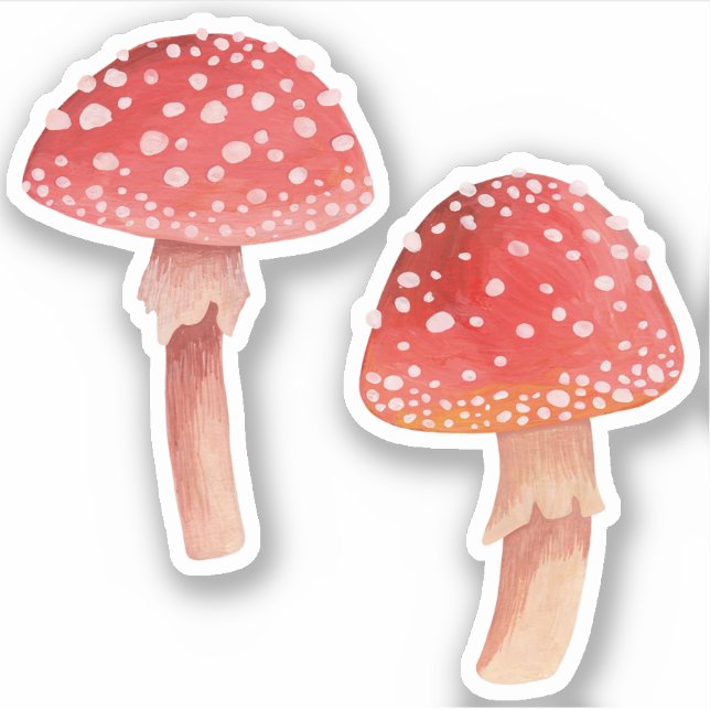 Fairy red mushroom. Woodland fly agaric / Amanita (Front)