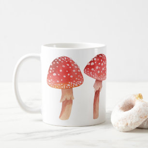 Fairy red mushroom. Woodland fly agaric. Amanita Coffee Mug