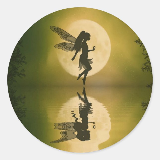 Fairy Reflect Classic Round Sticker (Front)
