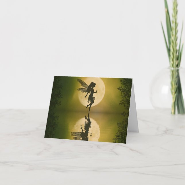 Fairy Reflect Siluetts Note card (Front)