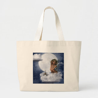 Fairy Rest on a Cloud Large Tote Bag