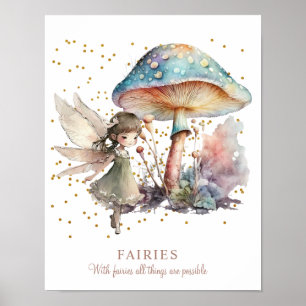 Fairy Saying Girl's Room Poster