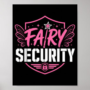 Fairy Security Dad Halloween Costume Whimsical Poster