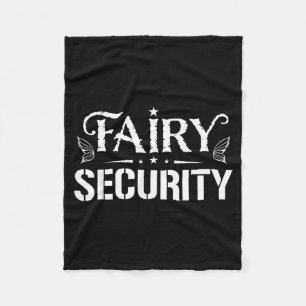 Fairy Security Funny Family Halloween Costume Kids Fleece Blanket