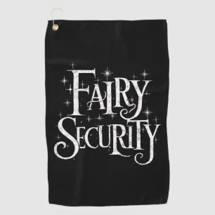 Fairy Security Funny Halloween Costume Golf Towel