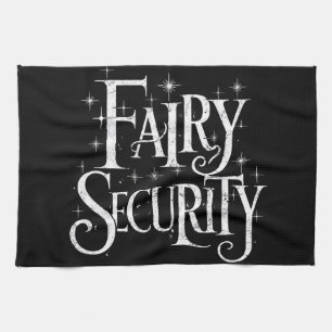 Fairy Security Funny Halloween Costume Tea Towel
