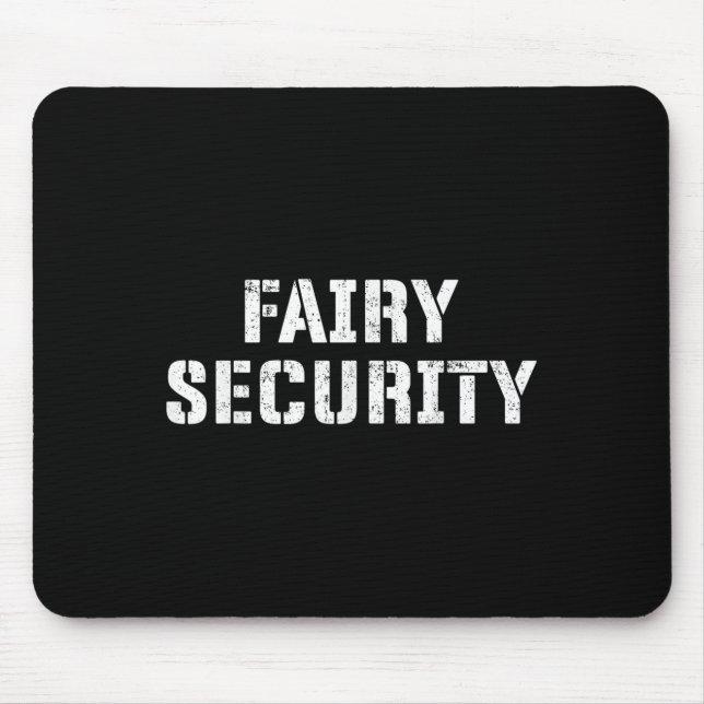 Fairy Security Halloween Costume For Dad Mum Broth Mouse Pad (Front)