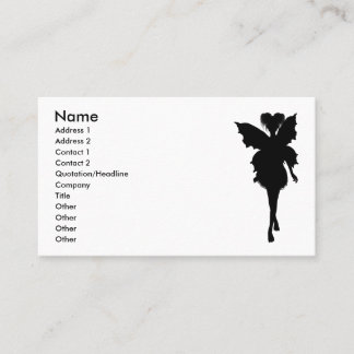 Fairy Silhouette Pose 27 Business Card