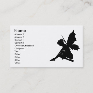 Fairy Silhouette Pose 30 Business Card