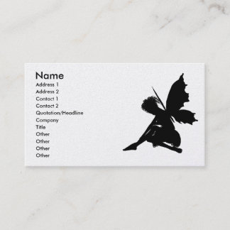 Fairy Silhouette Pose 30 Business Card