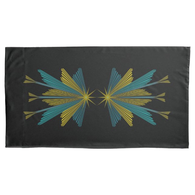 Fairy Stars Black King Pillowcases (Front-Left)