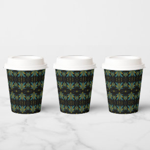 Fairy Stars Black Paper Cups