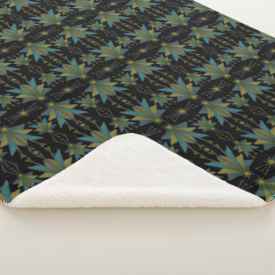 Fairy Stars Black Sherpa Blanket (3 Sizes)