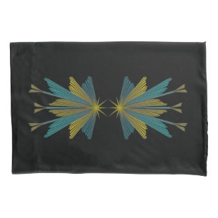 Fairy Stars Black Standard Pillowcases