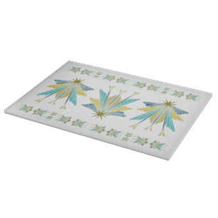 Fairy Stars Glass Cutting Board 15x11