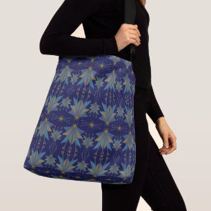 Fairy Stars Navy Crossbody Bag (2 Sizes)