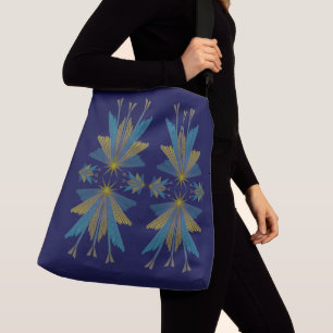 Fairy Stars Navy Crossbody Bag (2 Sizes)
