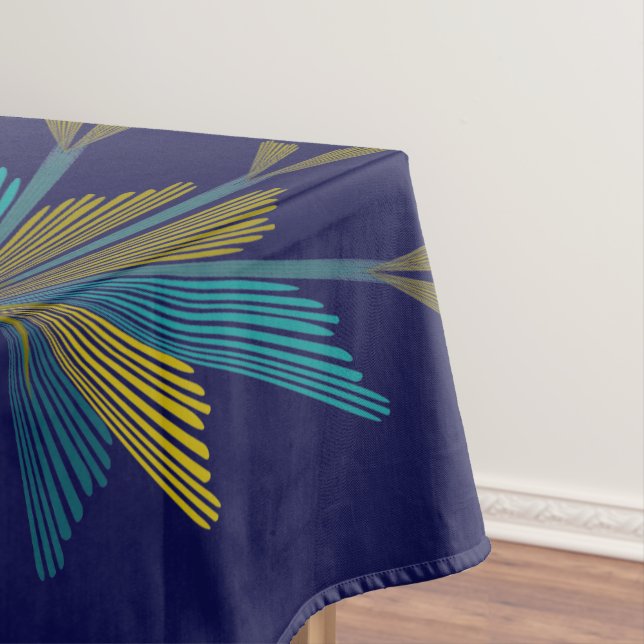 Fairy Stars Navy Tablecloth (3 Sizes) (In Situ)