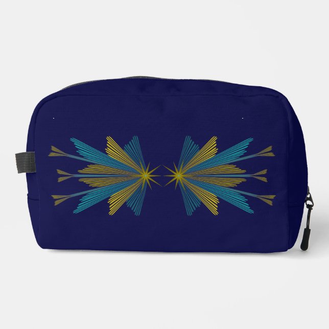 Fairy Stars Navy Toiletry Bag (Front)