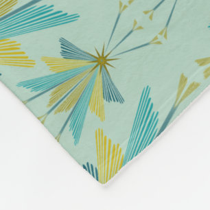 Fairy Stars Pistachio Fleece Blanket (3 Sizes)