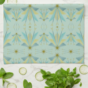 Fairy Stars Pistachio Kitchen Towel