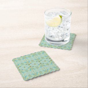 Fairy Stars Pistachio Paper Coasters