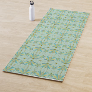 Fairy Stars Pistachio Yoga Mat
