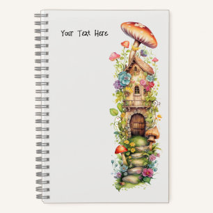 Fairy Stories Mushroom Flowers Notebook
