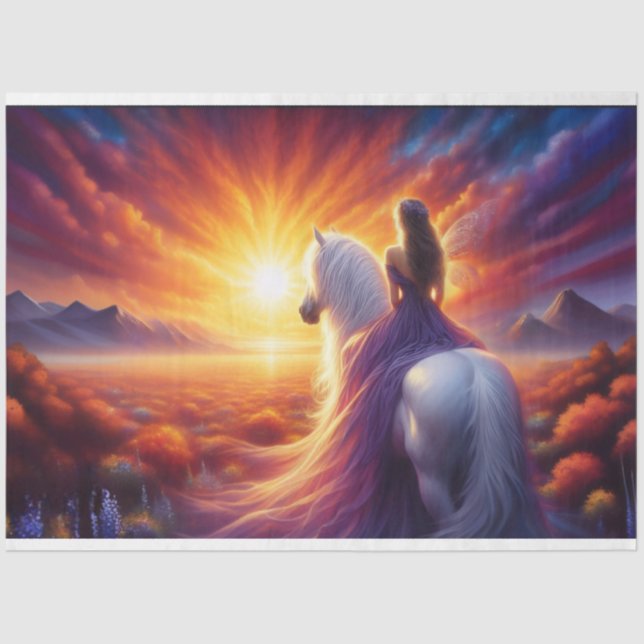 Fairy Sunset Tissue Paper (Front)