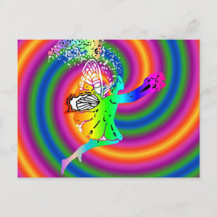 fairy swirl postcard