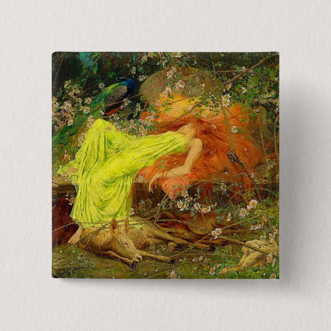 Fairy Tale Arthur Wardle 15 Cm Square Badge (Front)
